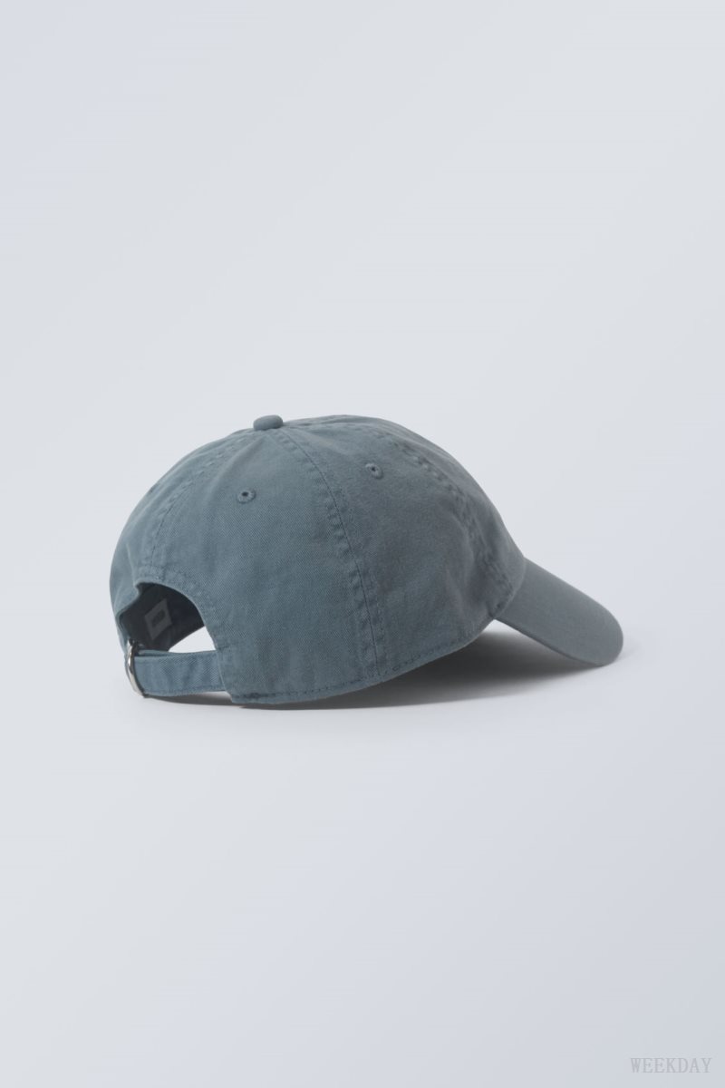 Weekday Essential Washed Cap 青 | VEVU1203