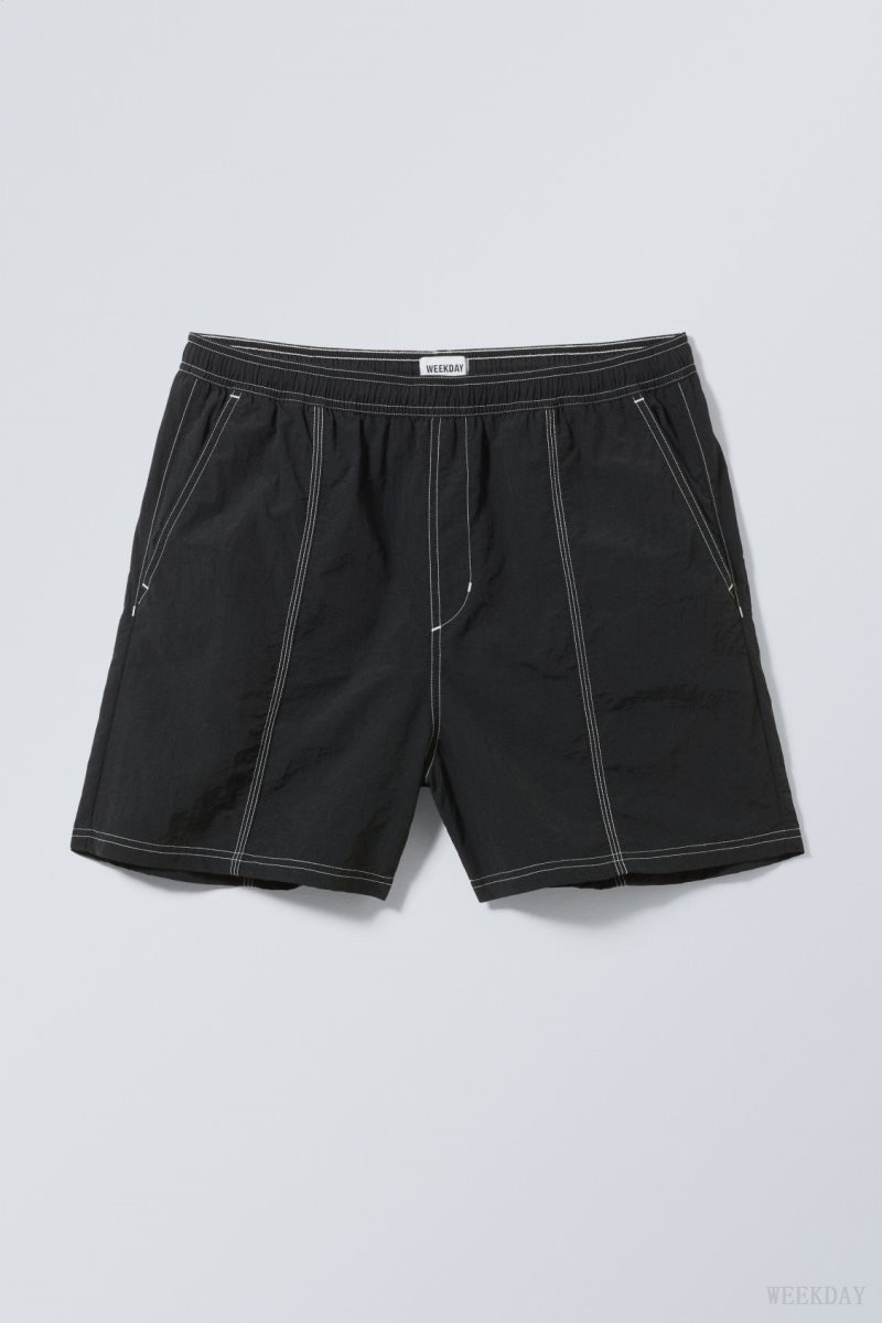 Weekday Fred Relaxed Shorts 黒 | UIXU9947