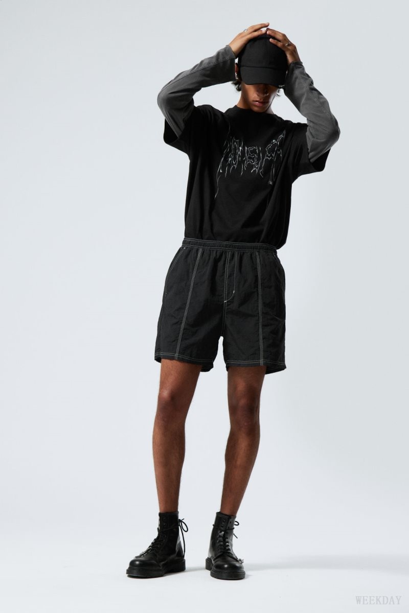 Weekday Fred Relaxed Shorts 黒 | UIXU9947