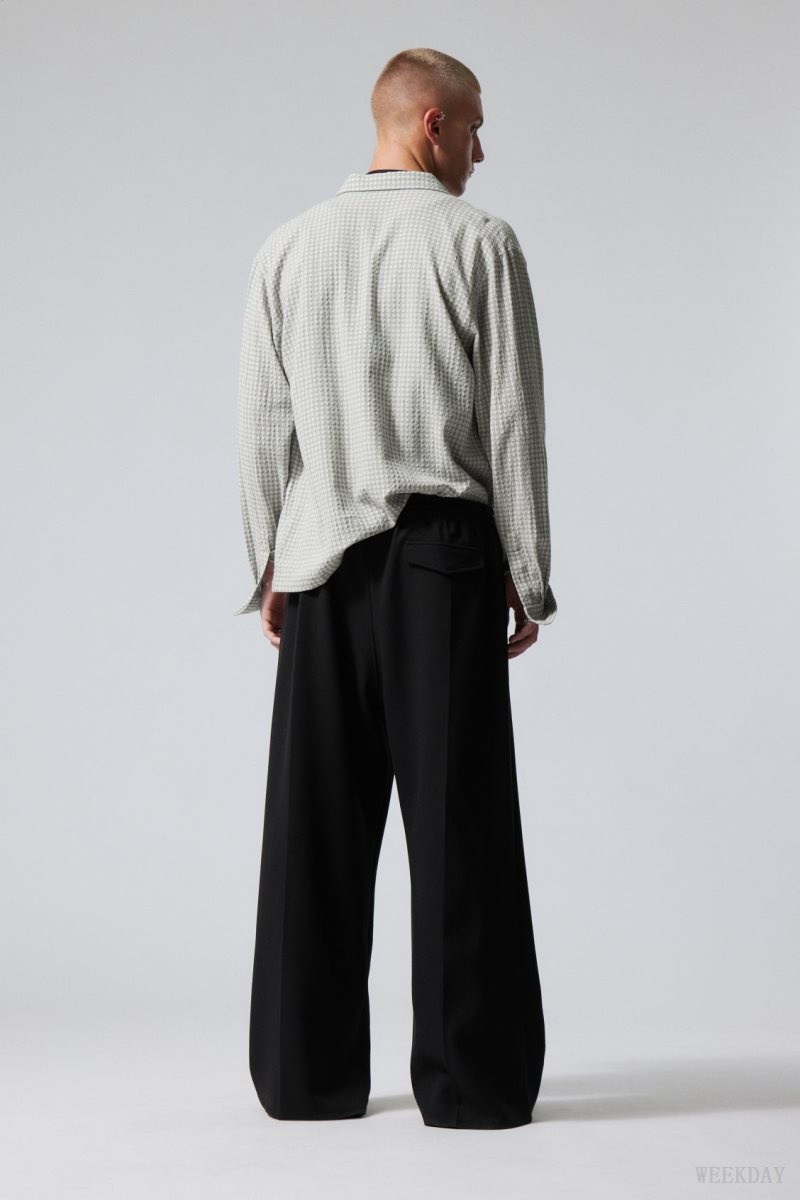 Weekday Gabriel Loose Trousers 黒 | SIJW4065