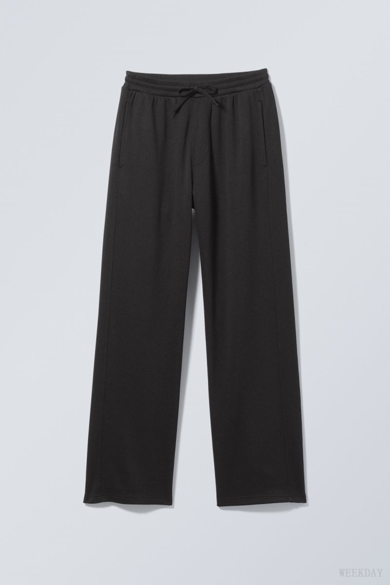 Weekday Hank Tracksuit Trousers 黒 | UYBV0604