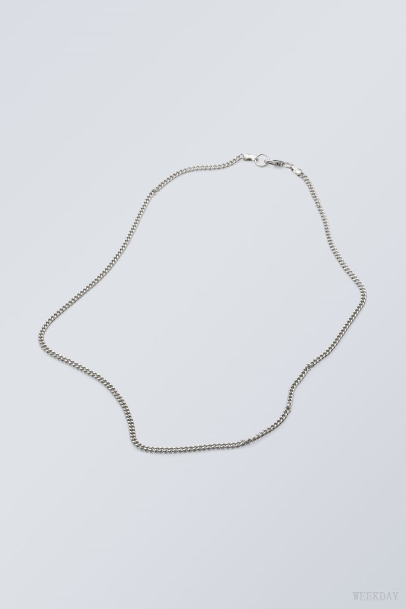 Weekday John Necklace シルバー | QZNS3290