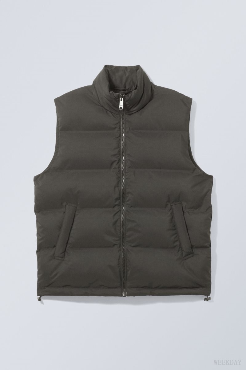 Weekday Kip Puffer Vest 黒 | IGNM0205