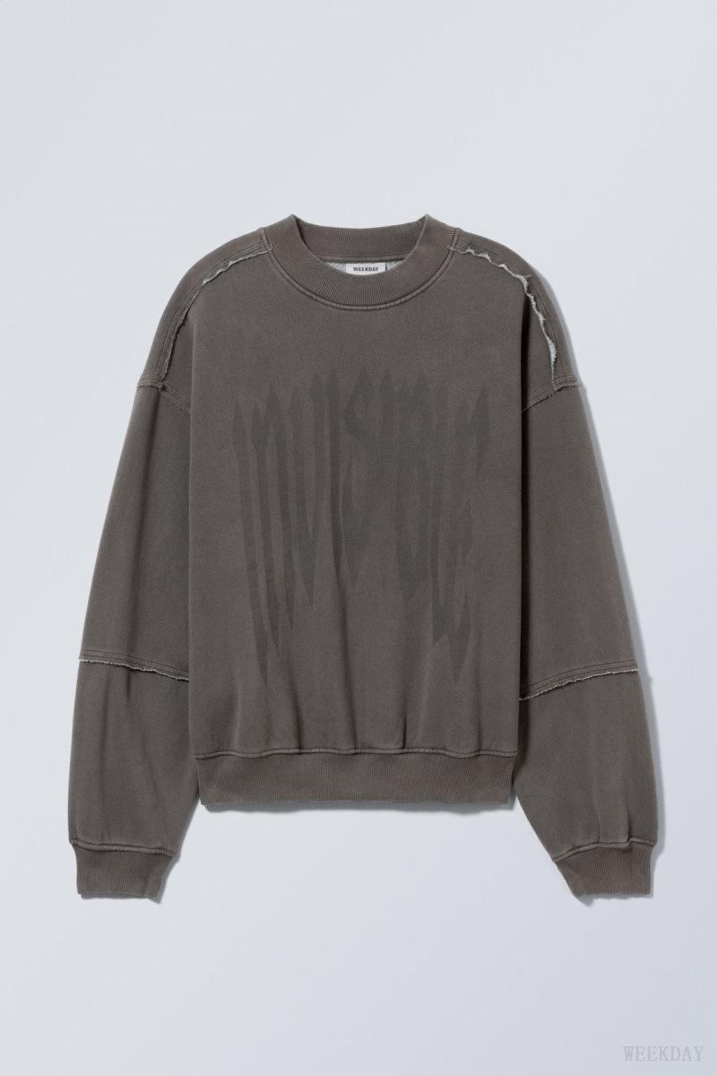 Weekday Liam Sweatshirt Invisible | SNJR7111