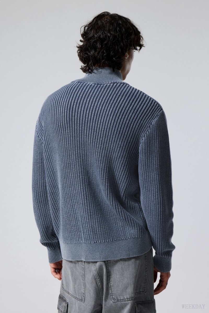 Weekday Mattias Regular Cardigan 青 | DLCO5074