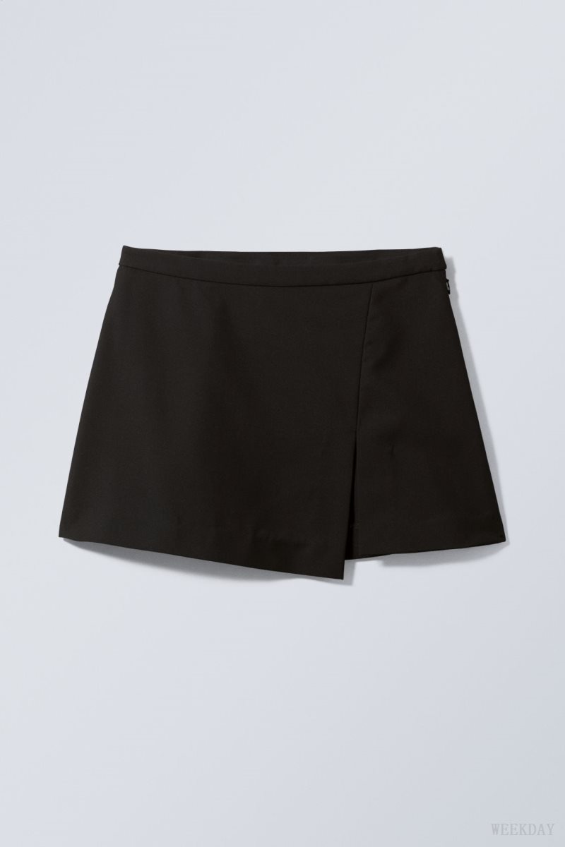 Weekday Mel Mini Skirt 黒 | LRYJ7089