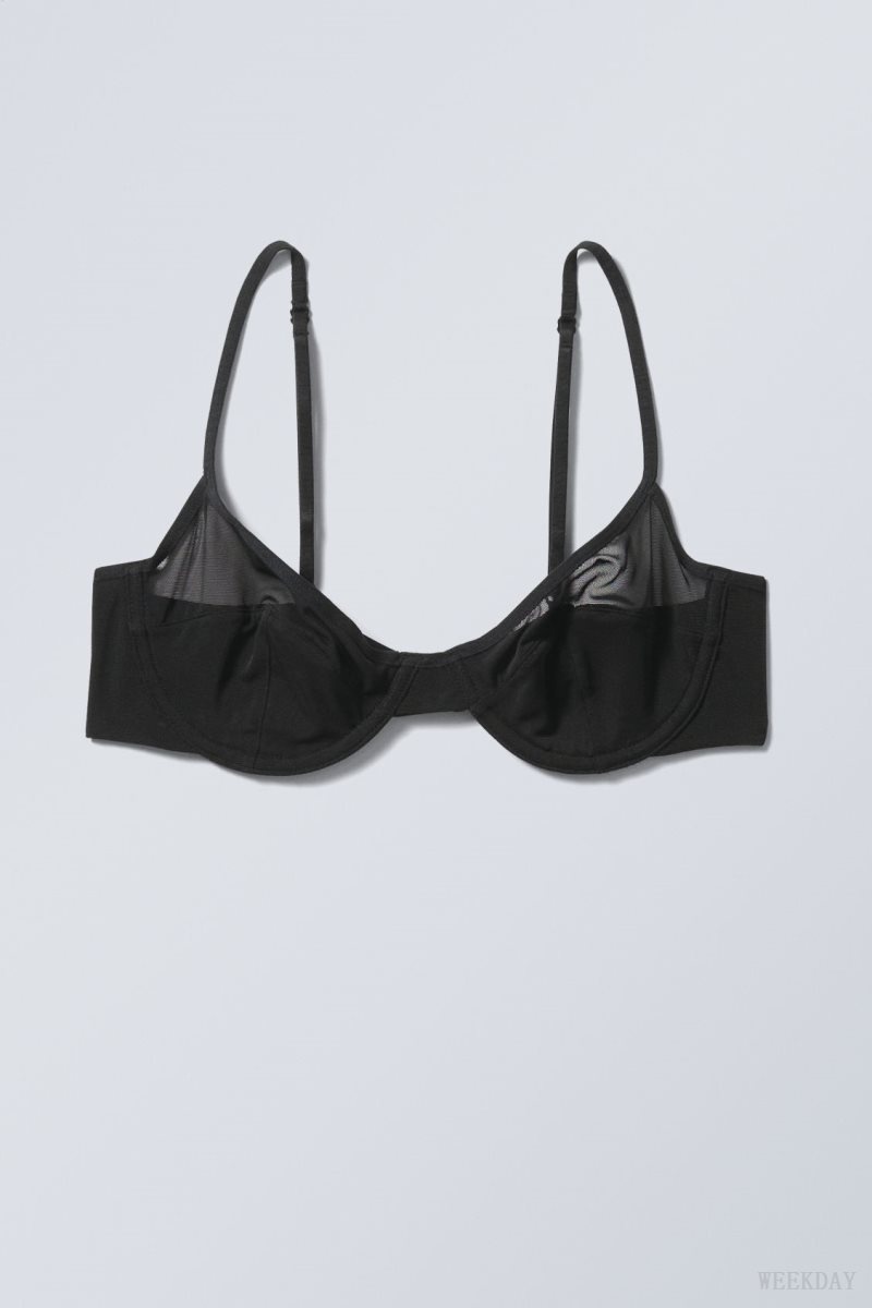 Weekday Molly Underwire Bra ブラ 黒 | MDAC4100