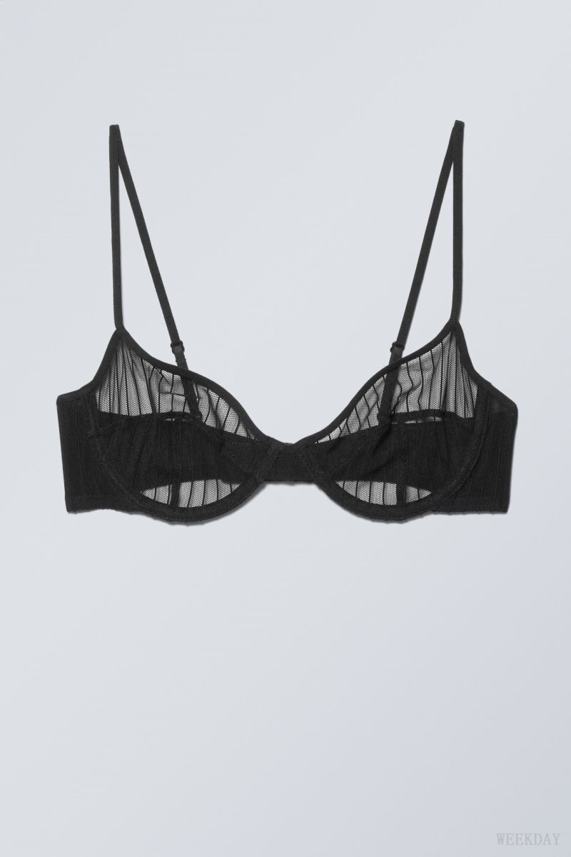 Weekday Molly Underwire Bra ブラ 黒 | UVHX1471