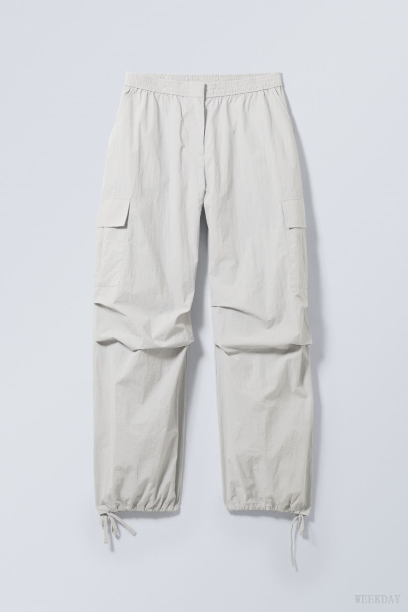 Weekday Nila Parachute Trousers グレー | MUZV8513