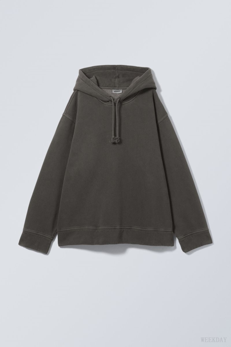 Weekday Oversized Heavyweight Hoodie 黒 | NRWE1325