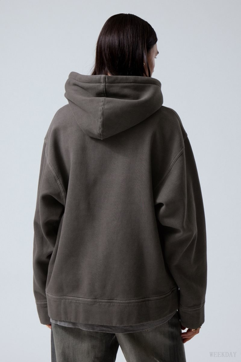 Weekday Oversized Heavyweight Hoodie 黒 | NRWE1325