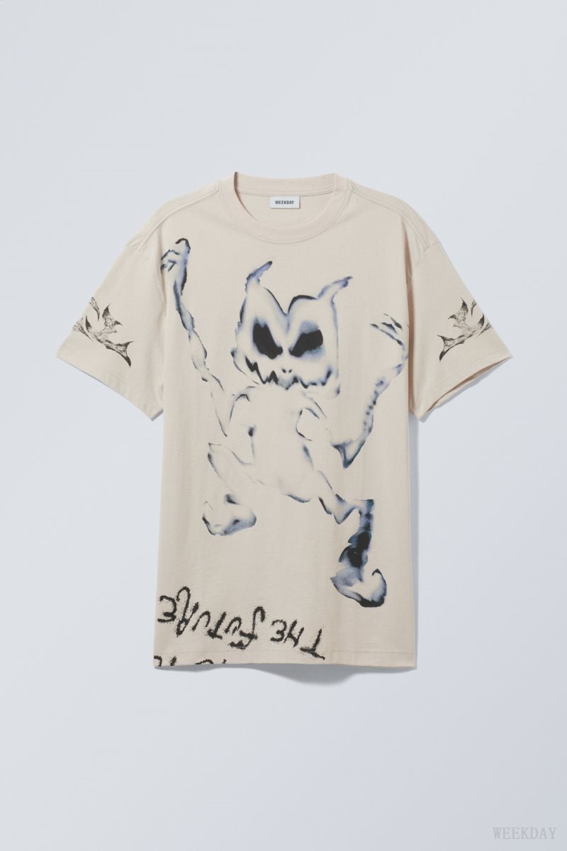 Weekday Oversized グラフィック Printed T-shirt Dancing Monster | DYQK4801