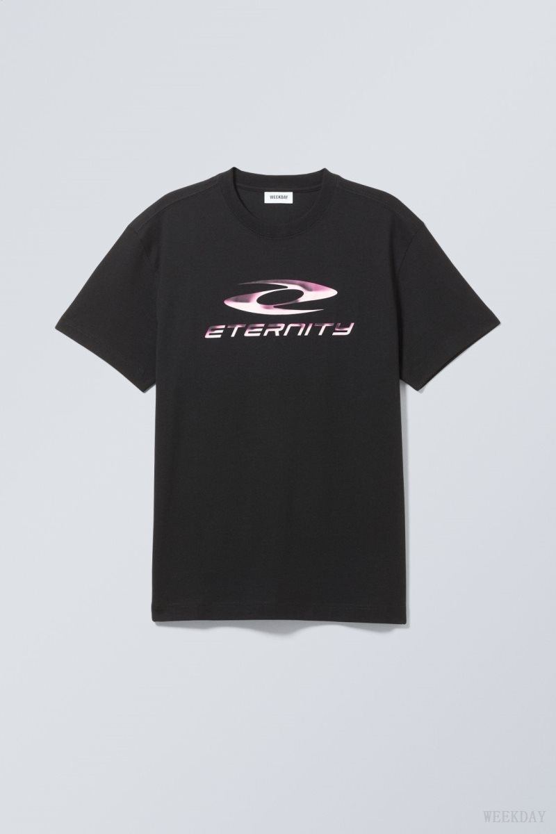 Weekday Oversized グラフィック Printed T-shirt Eternity | WAPZ2573