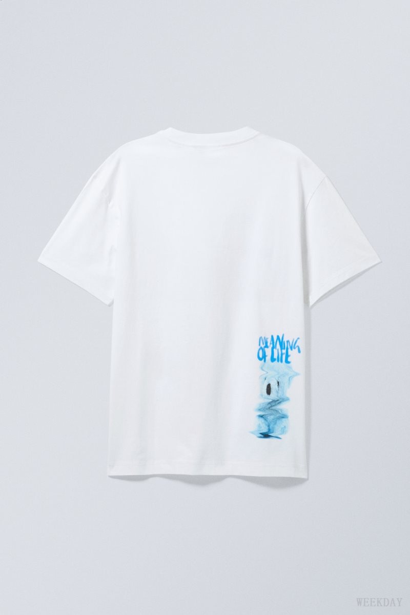 Weekday Oversized グラフィック Printed T-shirt Existential | MTNY4319