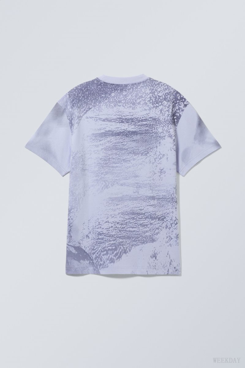 Weekday Oversized グラフィック Printed T-shirt Jumping Dolphins | ZOIX9622