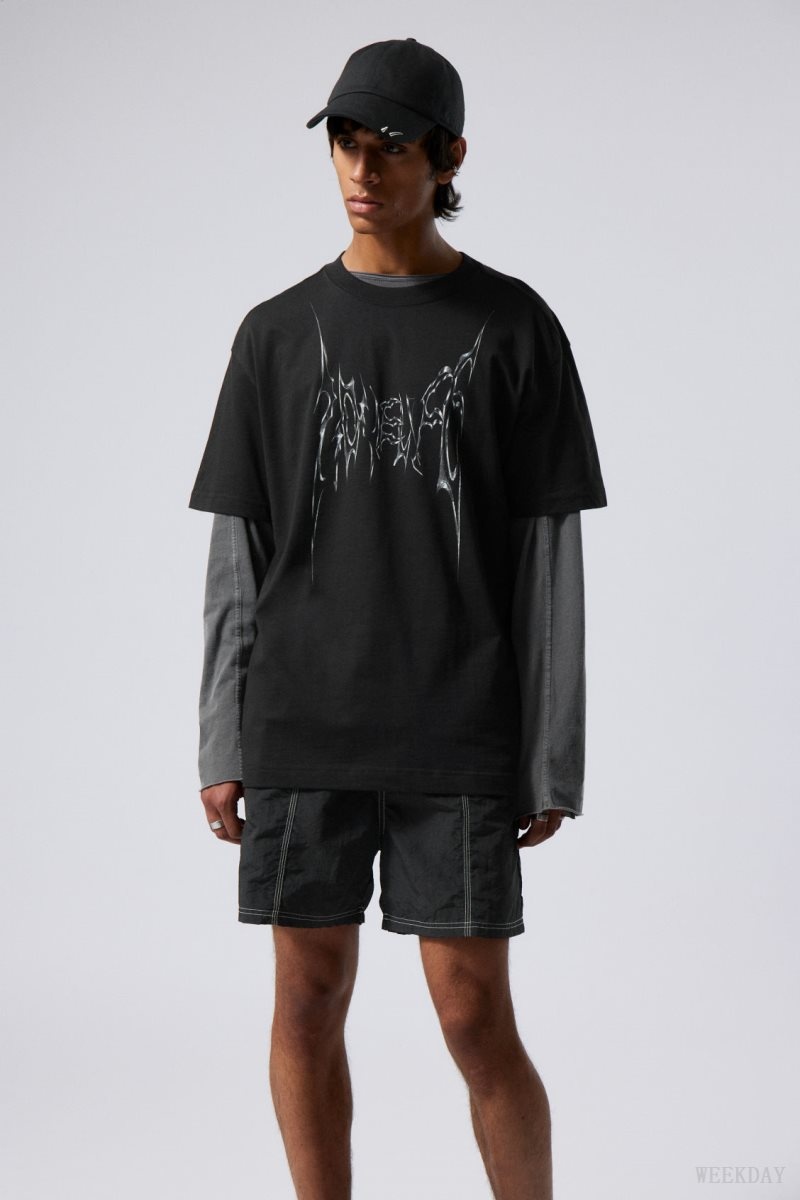 Weekday Oversized グラフィック Printed T-shirt Love Life | BUZQ1876