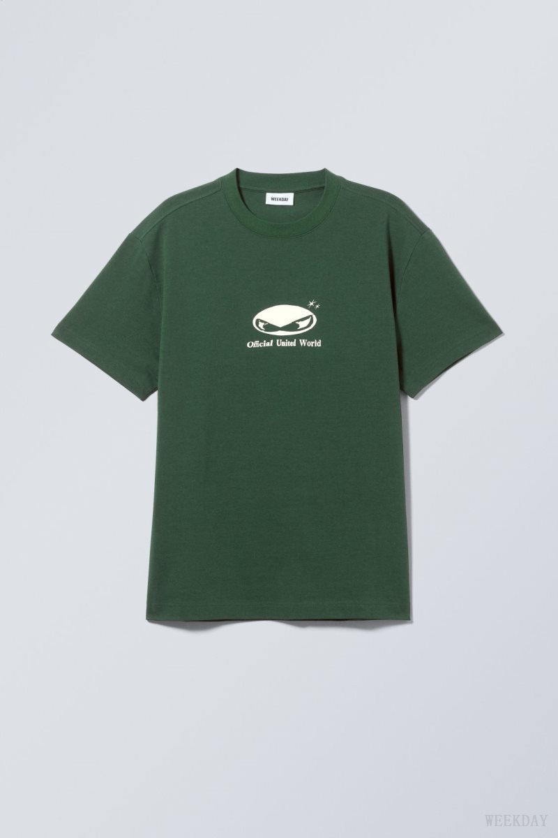 Weekday Oversized グラフィック Printed T-shirt Official United Alien | SEAJ5507