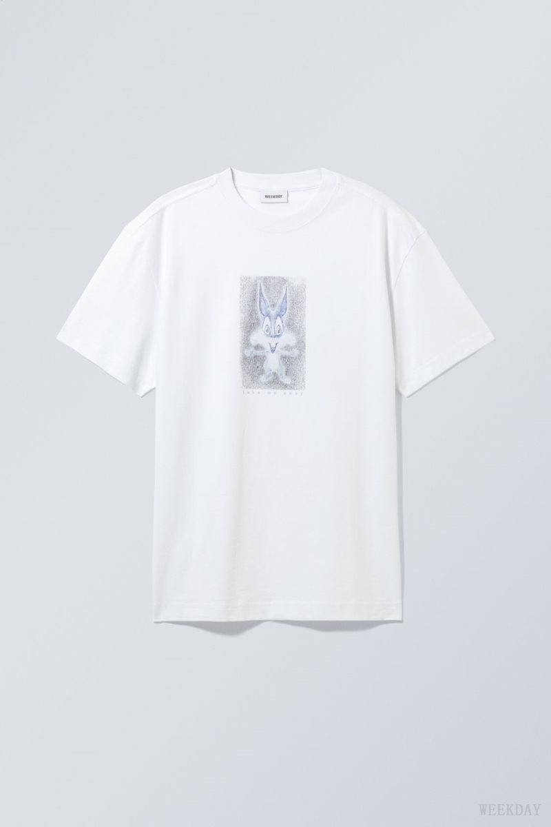 Weekday Oversized グラフィック Printed T-shirt Take Me Away | QERI5517