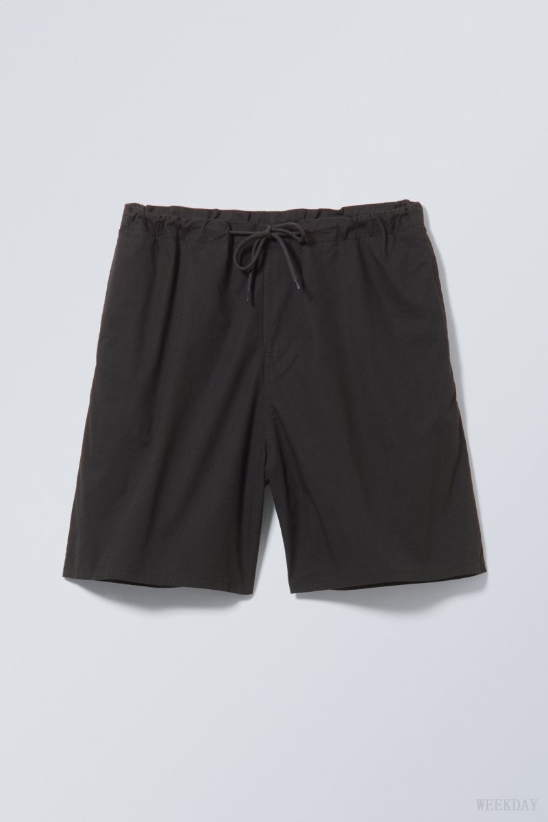 Weekday Parachute Loose Shorts 黒 | WGZH0924