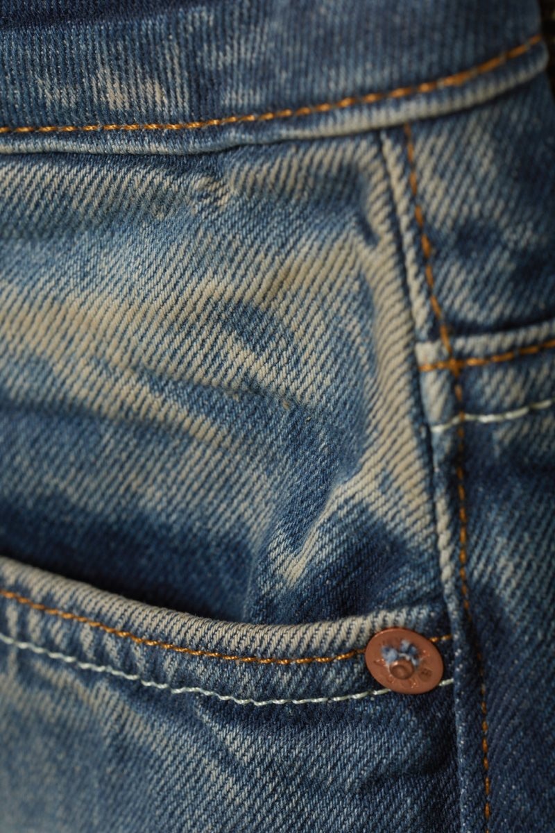 Weekday Pin ミッドカット 真っ直ぐ Jeans 青 | HSPB2962