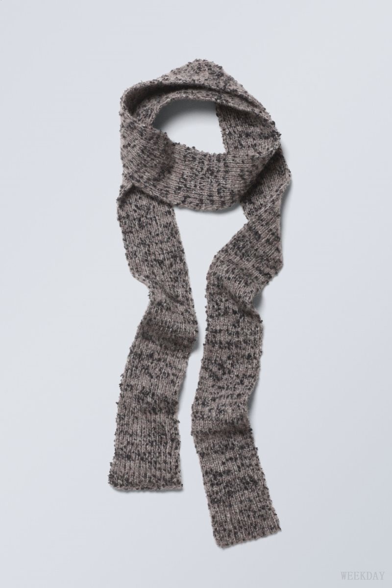 Weekday Popcorn Slim Scarf 暗 | HTFY7046