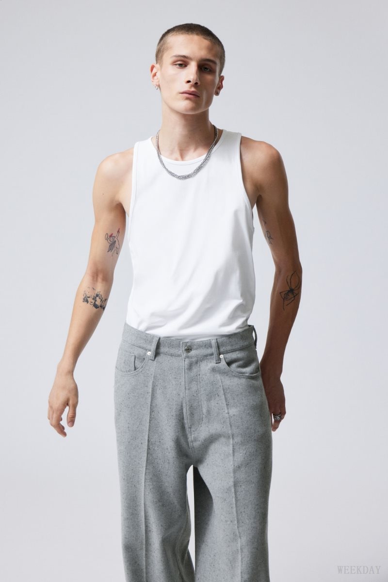 Weekday Regular Tank Top 白 | WUOW5364