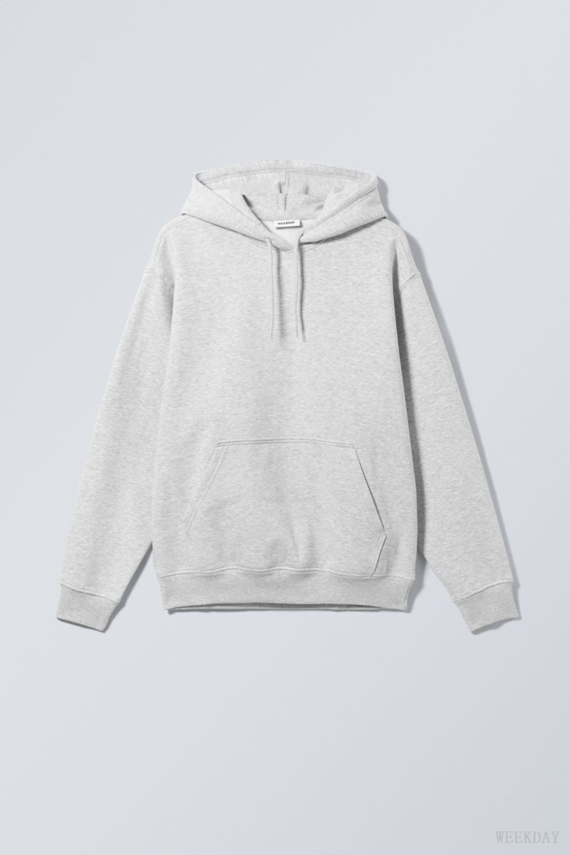 Weekday Relaxed Heavy Hoodie グレー | AZZH2951