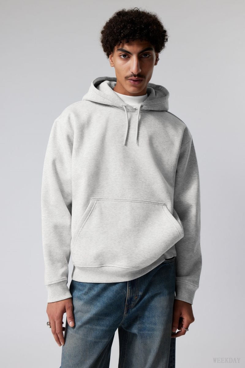 Weekday Relaxed Heavy Hoodie グレー | AZZH2951