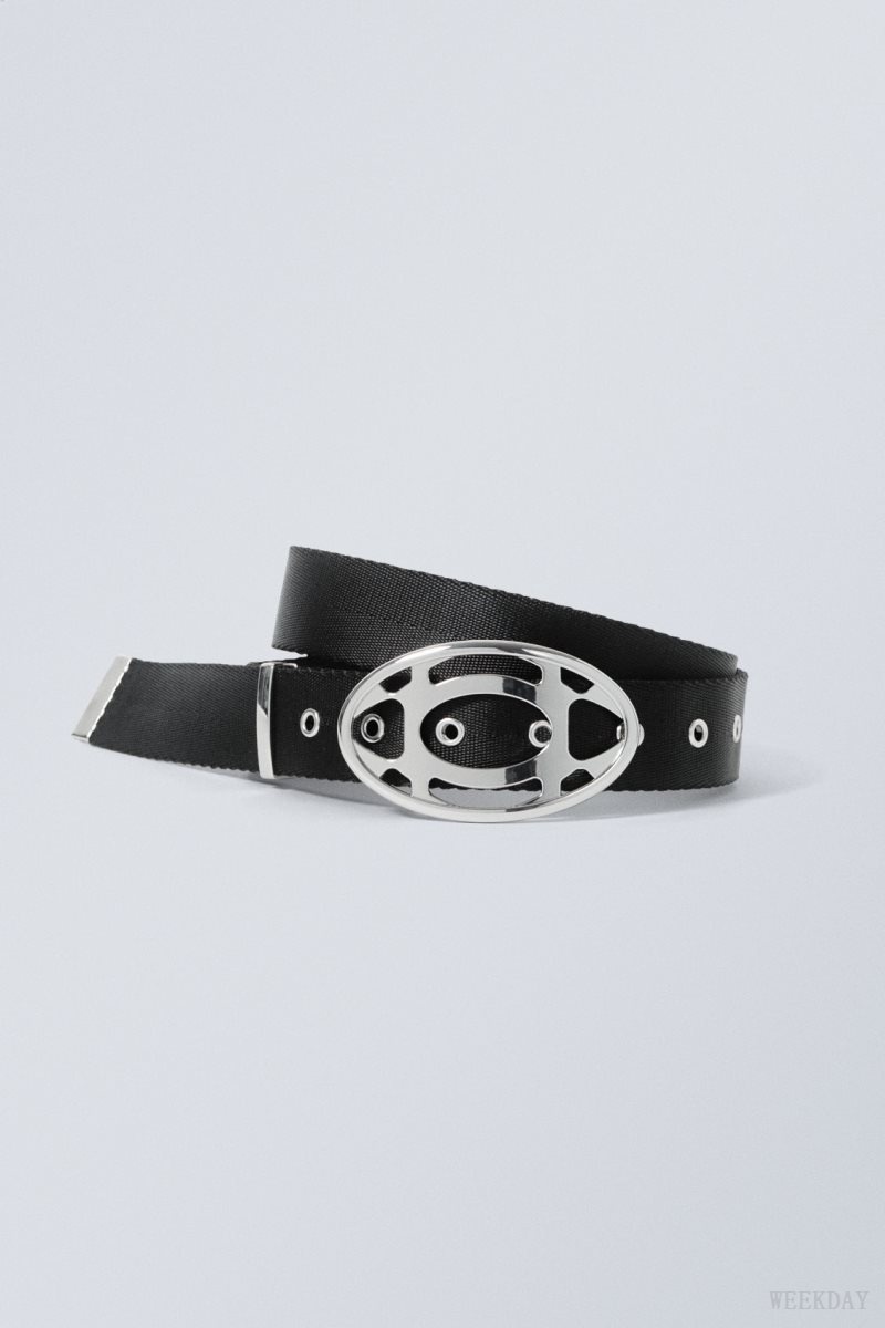 Weekday Sasha webbing belt 黒 | YRYD0798