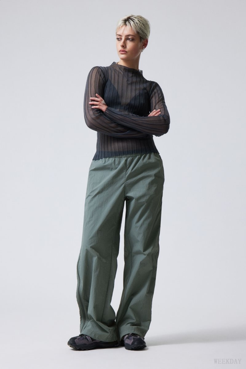 Weekday Simona Side Zip トラック Trousers グレー | VSDR8456