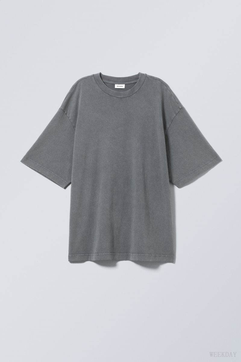 Weekday Soft Oversized T-shirt 青 | BQMQ9507