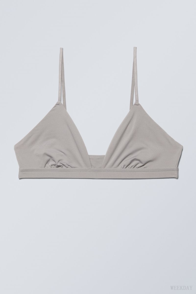 Weekday Soft Triangle Bralette Soul ライトグレー | WZQX6367