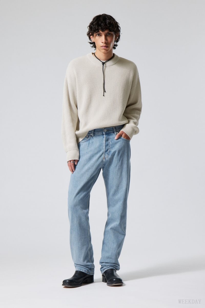 Weekday Space Relaxed 真っ直ぐ Jeans 青 | MQEL5164