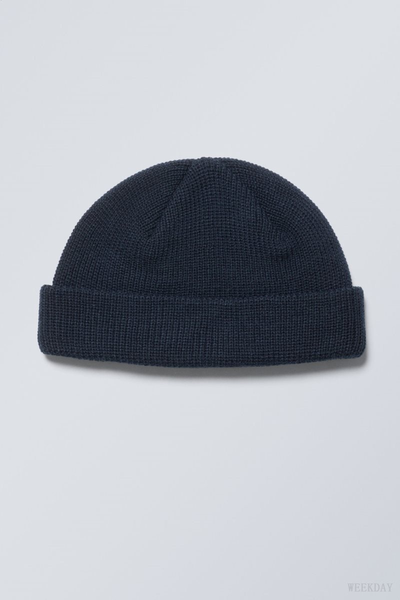 Weekday Stan Beanie 暗青 | FSHE3845