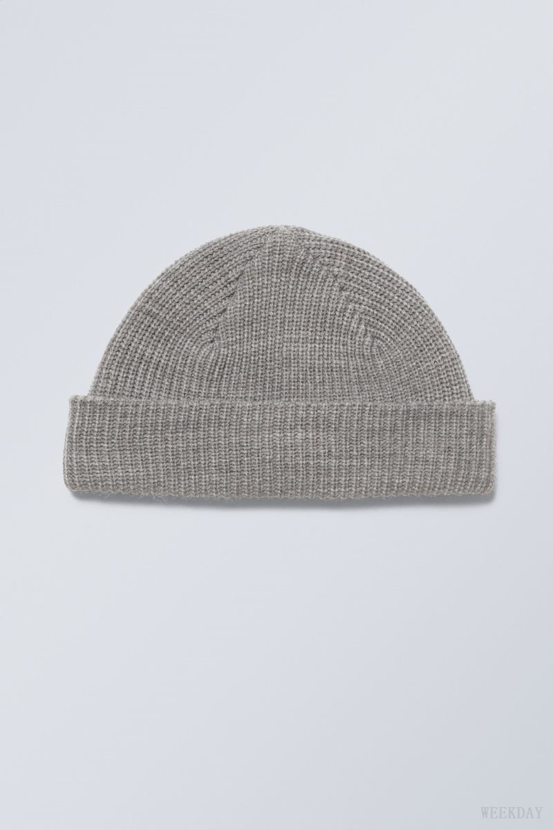 Weekday Stan Beanie グレー | GBGG8908