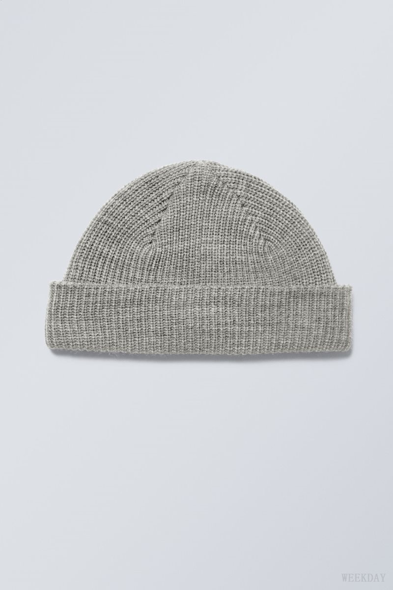 Weekday Stan Beanie グレー | GBGG8908