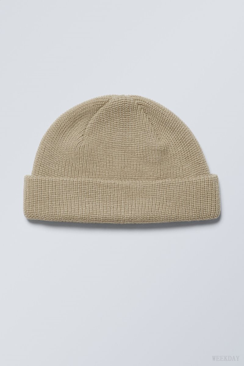 Weekday Stan Beanie ベージュ | ZVRR1812