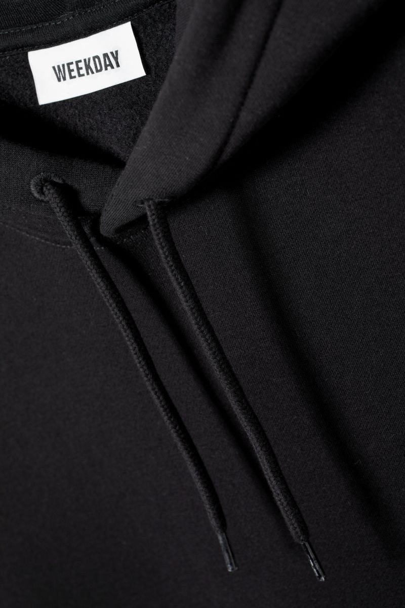 Weekday Standard Midweight Hoodie 黒 | CQAT2512