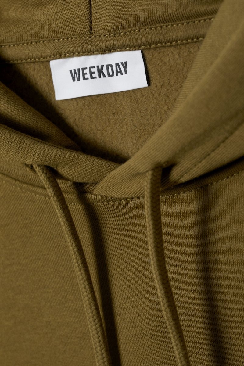 Weekday Standard Midweight Hoodie カーキ | JZBC2639