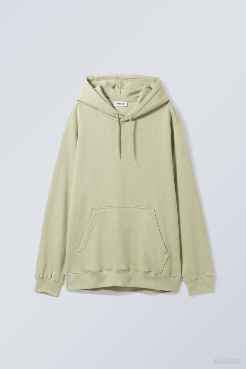 Weekday Standard Midweight Hoodie ライト緑 | QIOH2672