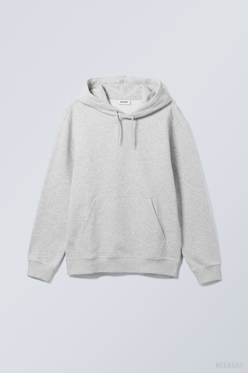 Weekday Standard Midweight Hoodie グレー | SEZG4148