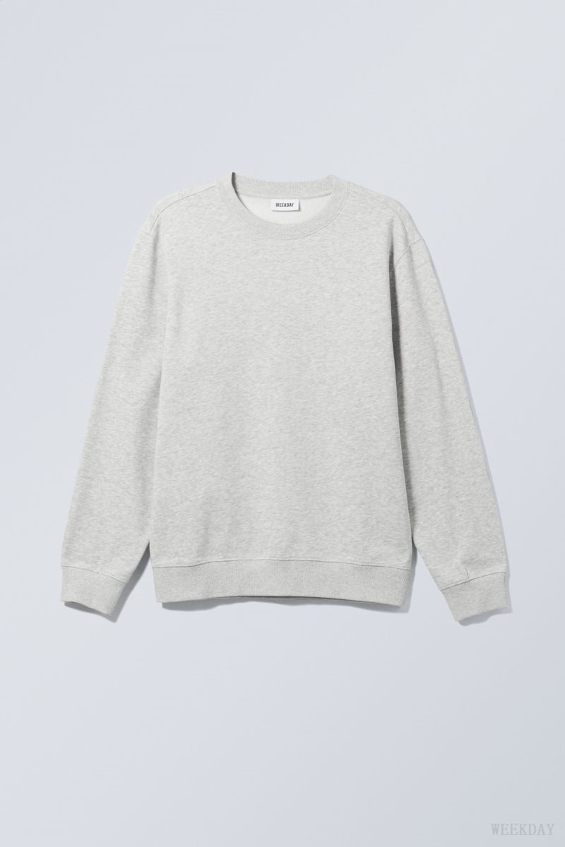 Weekday Standard Midweight Sweatshirt グレー | VDPW3209