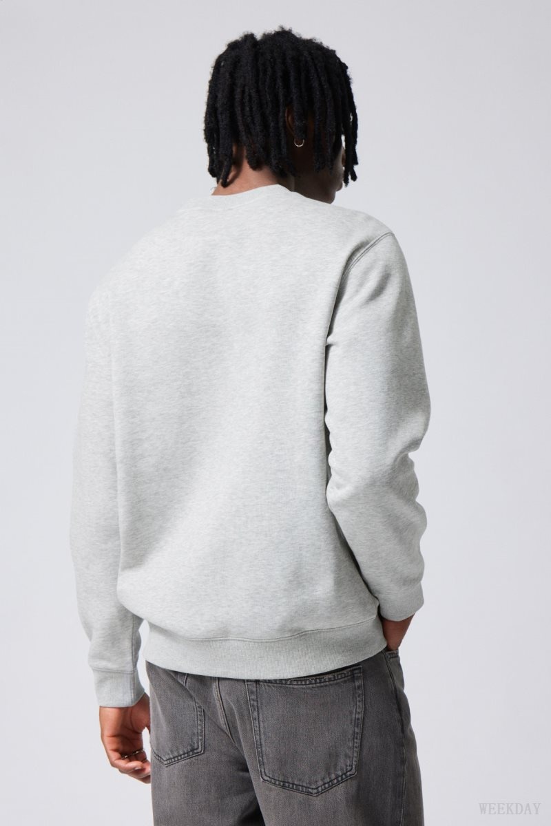 Weekday Standard Midweight Sweatshirt グレー | VDPW3209