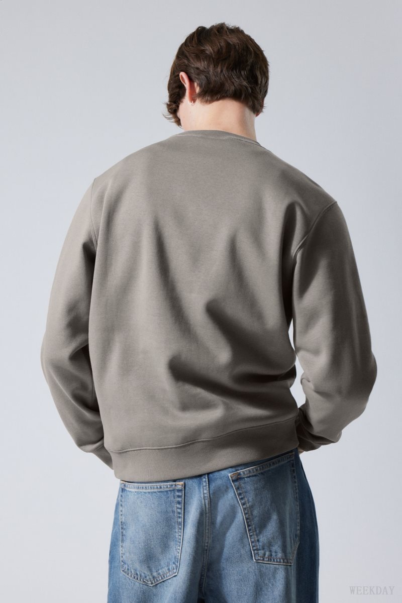 Weekday Standard Midweight Sweatshirt グレー | YYGD6144