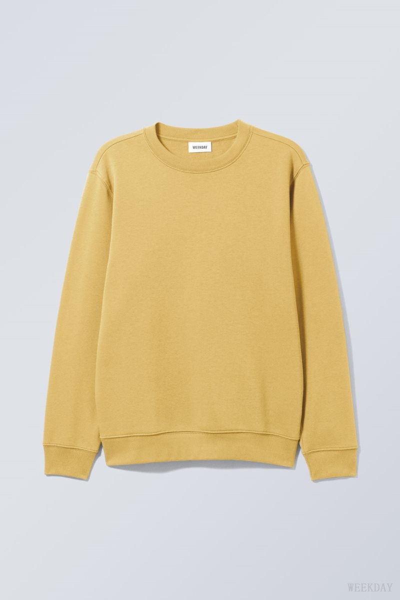 Weekday Standard Midweight Sweatshirt 黄色 | BJTM5445