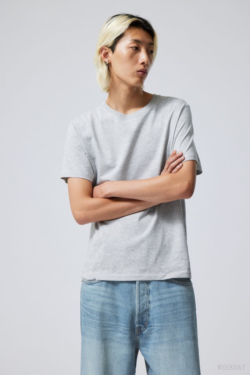 Weekday Standard Midweight T-shirt グレー | TAQI7538