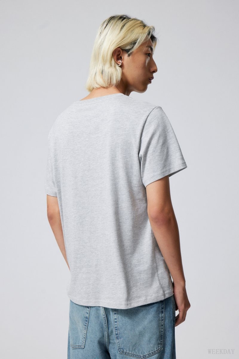 Weekday Standard Midweight T-shirt グレー | TAQI7538