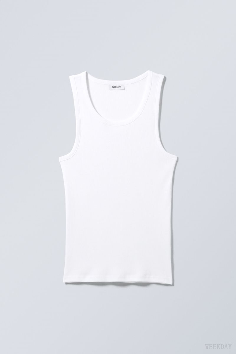 Weekday Standard Tank Top 白 | TQJD9774