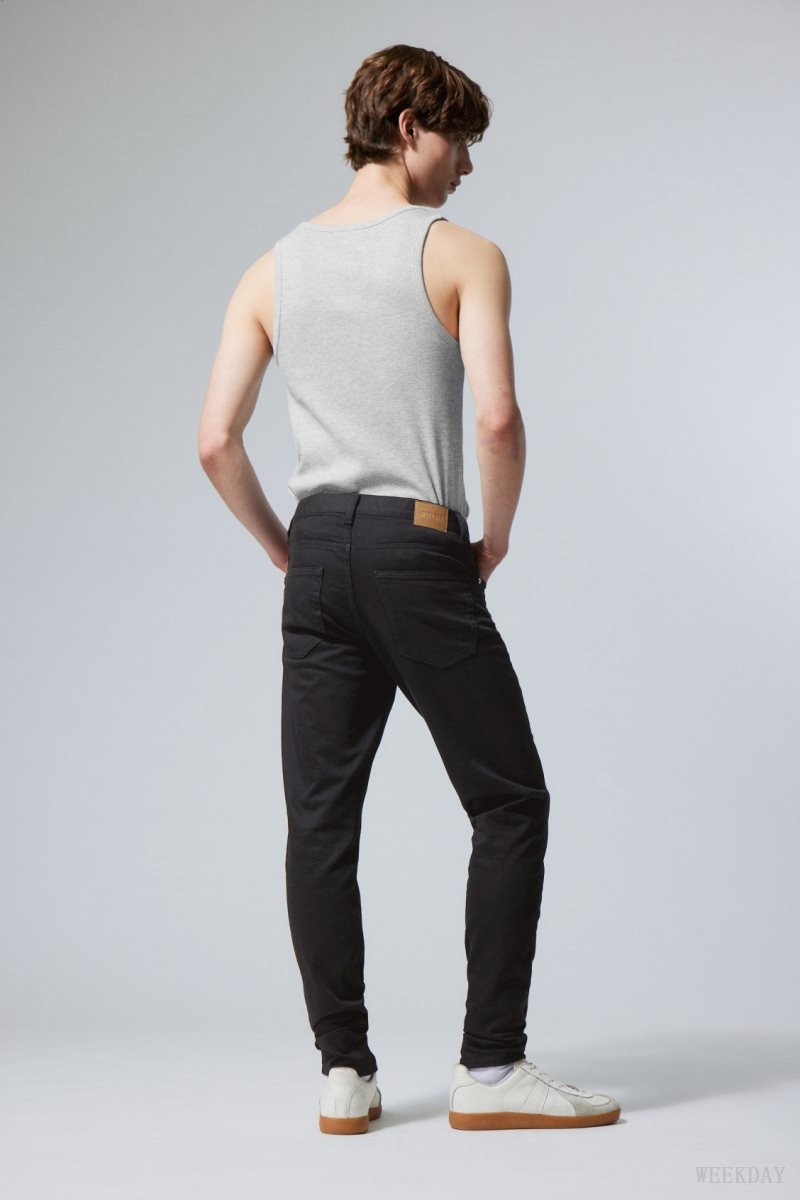 Weekday Sunday Slim Tapered Jeans 黒 | ELBG8891