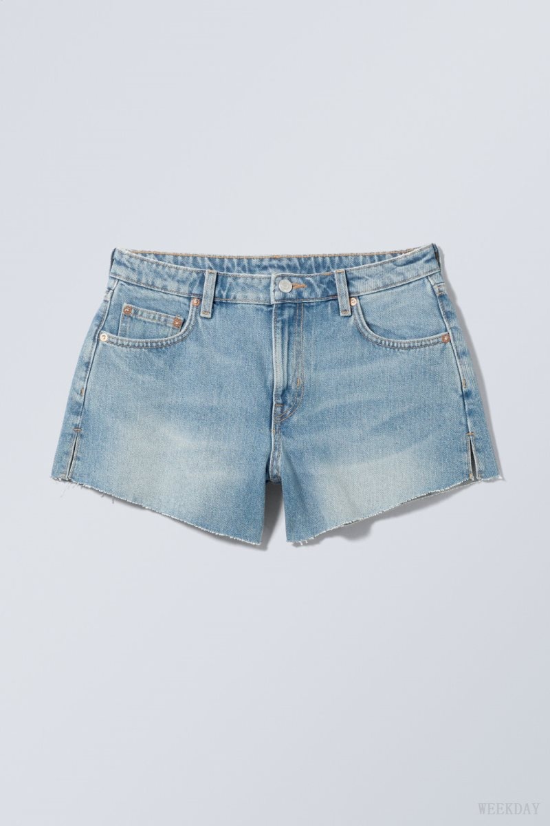 Weekday Swift Denim Shorts 青 | OHGA2810